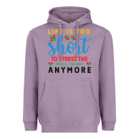 Lavender life is too to stress the small things anymo Heavyweight Hoodie - CowhideDigitalArt