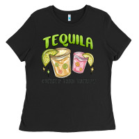 Black tequila cheaper than therapy Ladies Tee - MaliasSmallBusiness