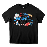 Black pharmacy tech Heavy Core Tee - MaliasSmallBusiness
