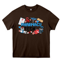 Chocolate Brown pharmacy tech Heavy Core Tee - MaliasSmallBusiness
