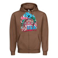 Chestnut Barn in the USA Zipper Hoodie - FaDigitalArtStudio