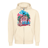 Sandshell Barn in the USA Zipper Hoodie - FaDigitalArtStudio