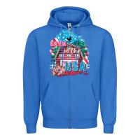 True Royal Barn in the USA Zipper Hoodie - FaDigitalArtStudio
