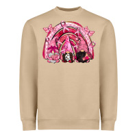 Mushroom gnomes rainbow breast cancer Heavyweight Sweatshirt - CowGirlArtShop