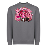 Storm gnomes rainbow breast cancer Heavyweight Sweatshirt - CowGirlArtShop