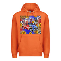 Carrot Fourth Of July Sunflowers Truck Premium Hoodie - FaDigitalArtStudio