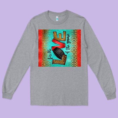For The Love Of The Game Ice Hockey Long Sleeve Tee Designed By Jasminsmagicworld