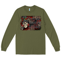 Army Green I'm so freaking merry skeleton messy bun Long Sleeve Tee - NancyCooperArtShop