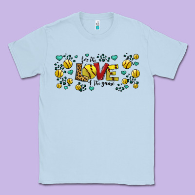 For The Love Of The Game Softball Classic Tee Designed By Jasminsmagicworld
