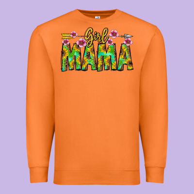 Girl Mama Premium Sweatshirt Designed By Cowhidedigitalart