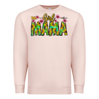 Pale Pink Girl Mama Premium Sweatshirt - CowhideDigitalArt