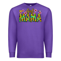 Purple Girl Mama Premium Sweatshirt - CowhideDigitalArt