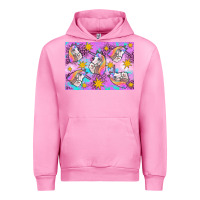 Fuchsia Pink unicorn Urban Hoodie - Artiststas