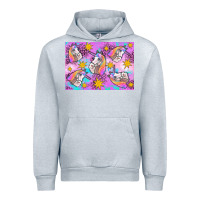 Heather Grey unicorn Urban Hoodie - Artiststas