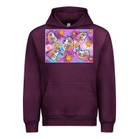Mauve Wine unicorn Urban Hoodie - Artiststas