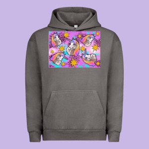 Unicorn Urban Hoodie Designed By Artiststas