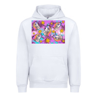 White unicorn Urban Hoodie - Artiststas