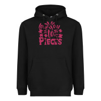 Black love you to pieces Heavyweight Hoodie - CowhideDigitalArt