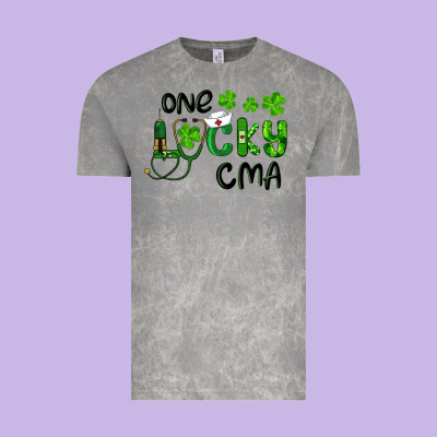 One Lucky Certified Medical Assistant Cma Vintage Tee Designed By Ranaportraitstore