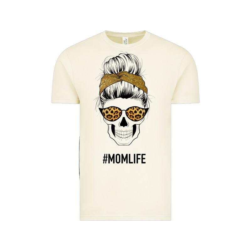Yellow Glitter, Leopard Pattern Mom Skull Vintage Tee by Bettercallsaul | Teevron