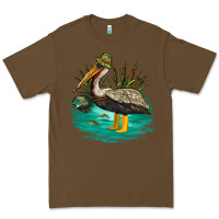 Cacao fishing pelican camp Premium Tee - NancyCooperArtShop