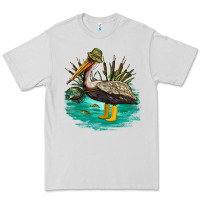Dove Grey fishing pelican camp Premium Tee - NancyCooperArtShop