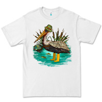 White fishing pelican camp Premium Tee - NancyCooperArtShop