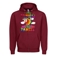 Burgundy I am the rainbow sheep of the family Zipper Hoodie - FaDigitalArtStudio