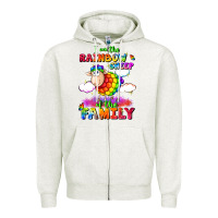Oatmeal Heather I am the rainbow sheep of the family Zipper Hoodie - FaDigitalArtStudio