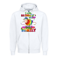 White I am the rainbow sheep of the family Zipper Hoodie - FaDigitalArtStudio
