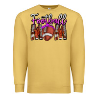 Antique Gold Football Mom Premium Sweatshirt - CowhideDigitalArt