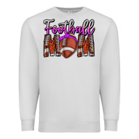 Dove Grey Football Mom Premium Sweatshirt - CowhideDigitalArt