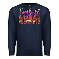 Navy Football Mom Premium Sweatshirt - CowhideDigitalArt
