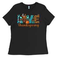 Black love thanksgivings turkey Ladies Tee - RanaPortraitStore