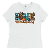 White love thanksgivings turkey Ladies Tee - RanaPortraitStore