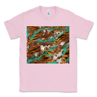 Bubblegum Pink tiger cowhide tumbler Classic Tee - BarkalooDesign
