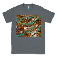Charcoal Heather tiger cowhide tumbler Classic Tee - BarkalooDesign