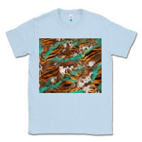 Dusty Blue tiger cowhide tumbler Classic Tee - BarkalooDesign