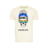 Vintage Arctic Blue Glitter Rainbow Mom Skull Vintage Tee - Bettercallsaul
