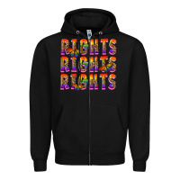 Black rights rights rights pride Zipper Hoodie - FaDigitalArtStudio