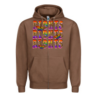 Chestnut rights rights rights pride Zipper Hoodie - FaDigitalArtStudio