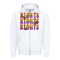 White rights rights rights pride Zipper Hoodie - FaDigitalArtStudio