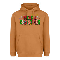 Meerkat festive merry christmas greeting Heavyweight Hoodie - CowhideDigitalArt