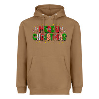 Toasted Coconut festive merry christmas greeting Heavyweight Hoodie - CowhideDigitalArt