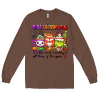 Chestnut hallothanksmas its the most wonderful time of the Long Sleeve Tee - texasbilliewilder