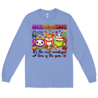 Colony Blue hallothanksmas its the most wonderful time of the Long Sleeve Tee - texasbilliewilder