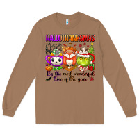 Toasted Coconut hallothanksmas its the most wonderful time of the Long Sleeve Tee - texasbilliewilder