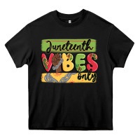 Black juneteenth vibes only Heavy Core Tee - MaliasSmallBusiness