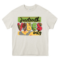 Cream juneteenth vibes only Heavy Core Tee - MaliasSmallBusiness