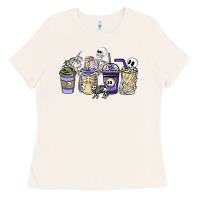 Bone skeleton coffee cups Ladies Tee - NancyCooperArtShop
